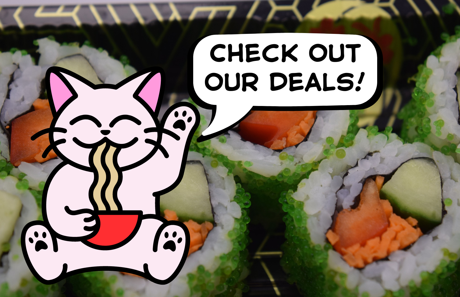 SUSHI ROLLS FROM £2.79