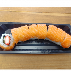 California Sushi Roll  & Topped with Salmon - 8 Pieces