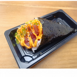 458. Tuna & Avocado Spicy Temaki - 1 Cone